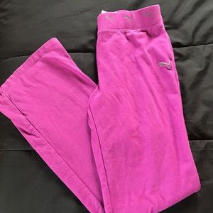Girls XL purple puma yoga pants